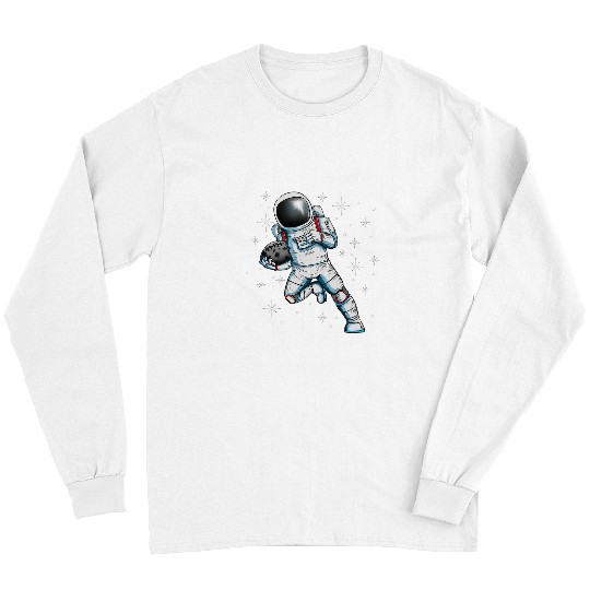 Sport American Football Astronauts Moon Football Fan Design Moon Football Kid Space Long Sleeves