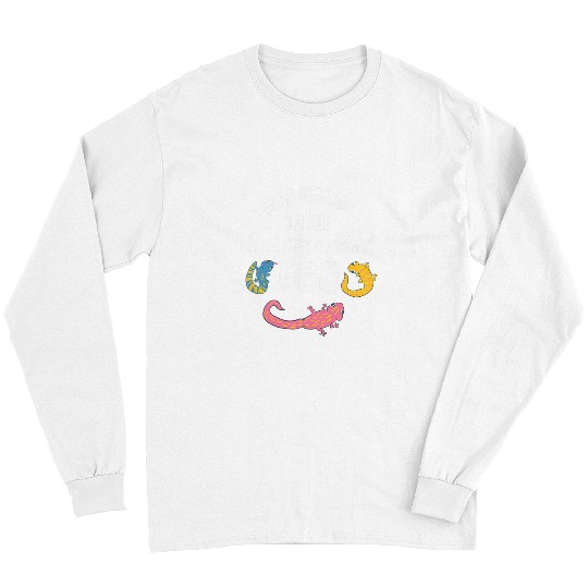 Salamander Breeder Zoologist Scientist Lizard Reptile Lover Long Sleeves
