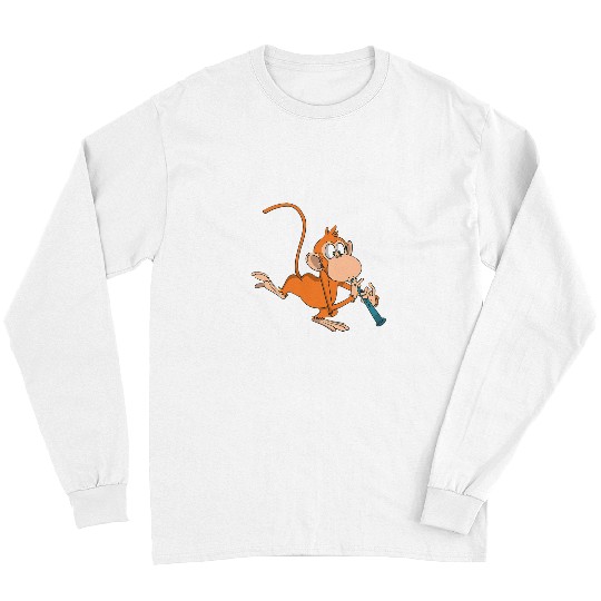 Funny Clarinet Monkey Plays The Clarinet Long Sleeves
