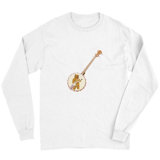 Funny Banjo Music Bluebird Kentucky Mandolin Asheville 10 Long Sleeves