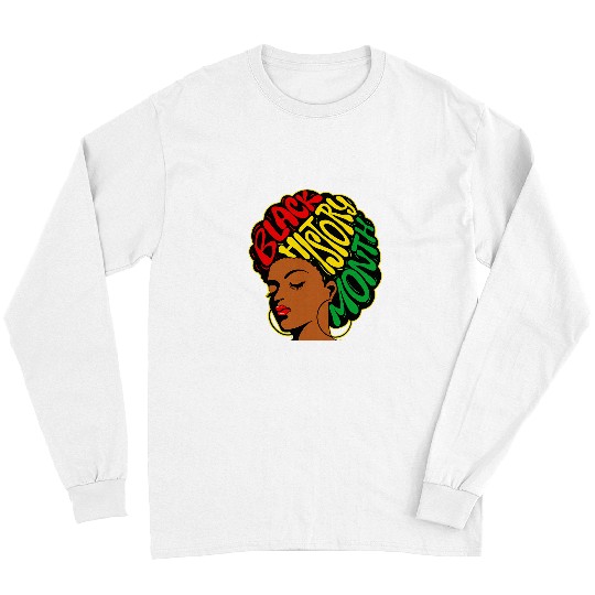 Black History Month MLK Day African Roots Civil Rights 1 Long Sleeves
