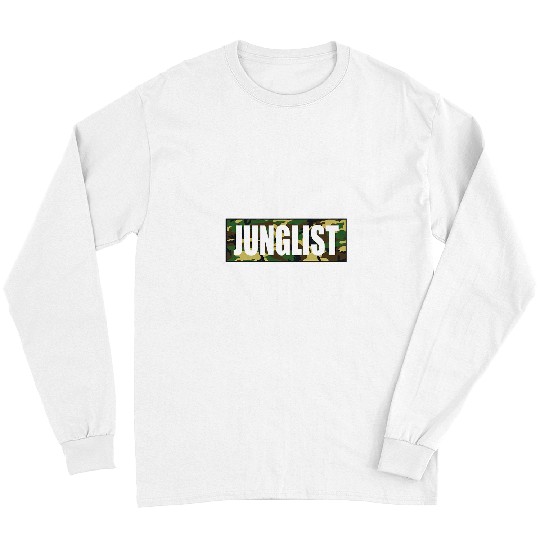 Funny Drummer Junglist Camo Drum Bass Long Sleeves