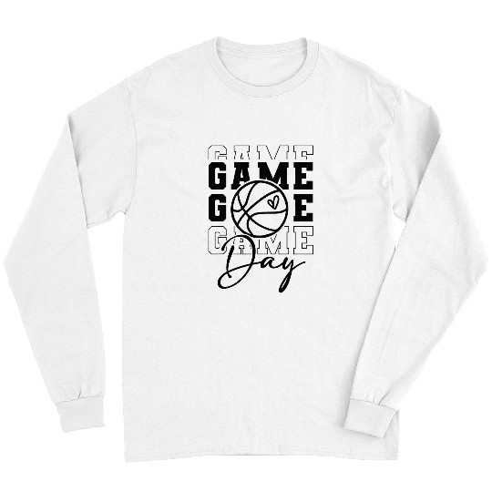 Sport Basketball Game Day Sport Lover Mothers Day Basketball Mom Women Girl 8 Long Sleeves