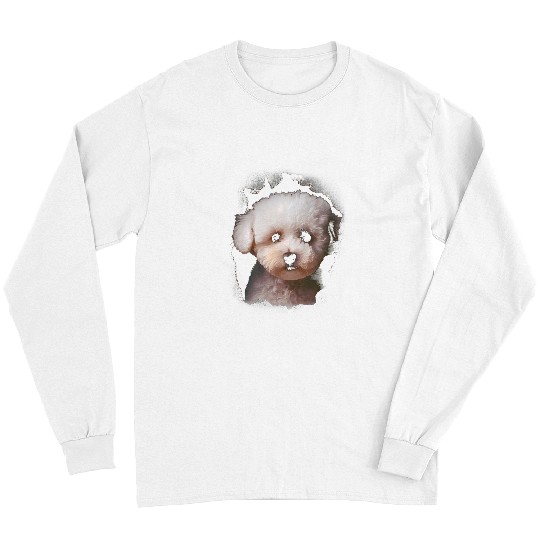 Cute Bichon Frise Dog art Bichon Frise Lover 1 Long Sleeves