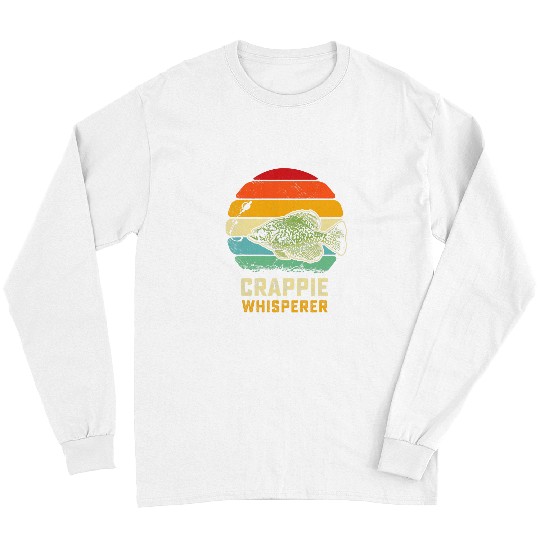 Fishing Funny Crappie Fishing Freshwaterr Crappie Fish 3 Fisher Long Sleeves
