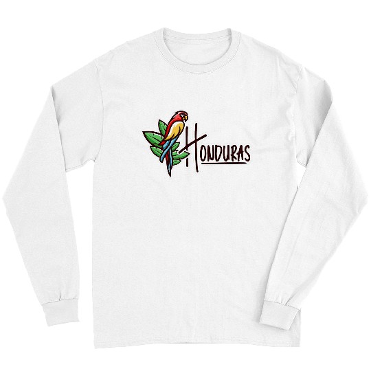 Honduran Scarlet Macaw Men Women Honduras 23 Long Sleeves