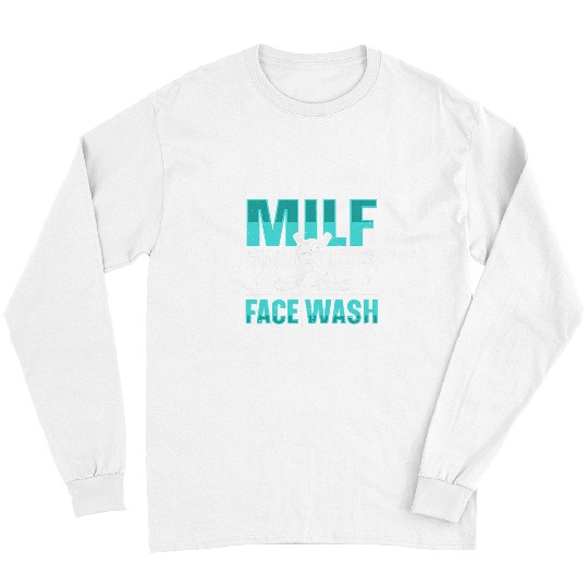 Sport Hockey MILF Man I love Face Washs Quote for a Hockey Teammate Long Sleeves