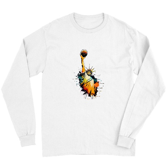 Sport Basketball HOOP CITY NYC BIG APPLE LIBERTY EMPIRE SERIES II Long Sleeves