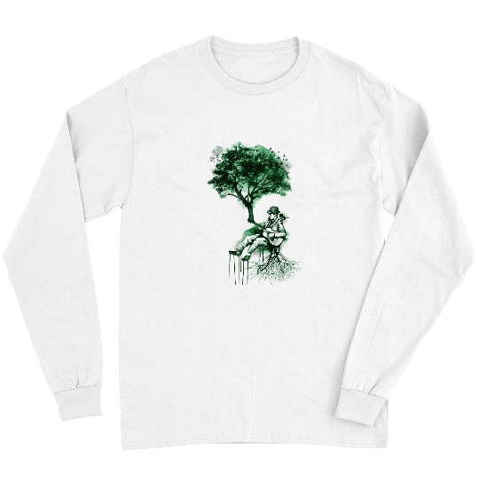 Funny Guitar Natural Rhythm Guitar tree Guitarist Long Sleeves