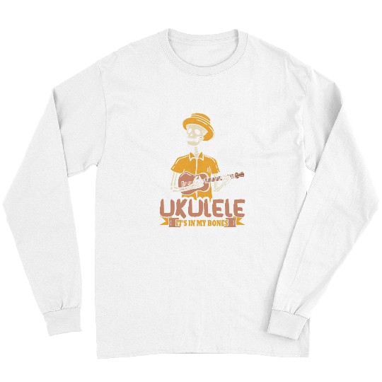 Funny Guitar Lover vintages Ukulele Its In My Bones Guitar Player Ukulele Gift Long Sleeves