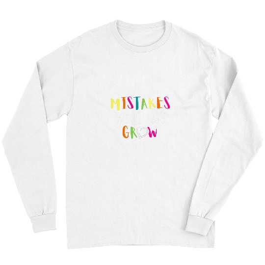 Growth Mindset Positive Teacher Student Self Development Long Sleeves