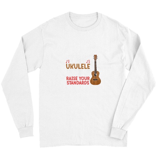 Funny Guitar Love Playing Ukulele Guitar Player Music Musician Graphic Guitarist Long Sleeves