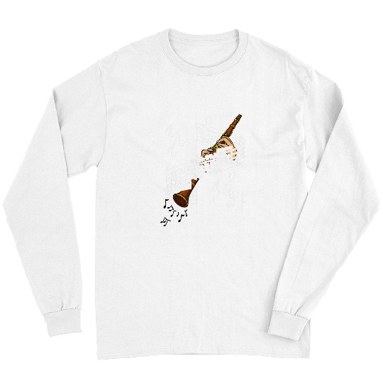 Funny Clarinet Instrument Clarinetist Musicians Orchestra 10 Long Sleeves