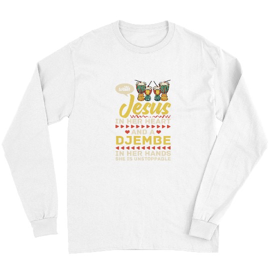 Funny Drummer Djembe Drum Music Instrument Lesson Player Beginner 229 Long Sleeves