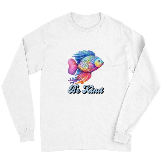 Be Kind Rainbow Fish Teacher Life Teaching Back To School Long Sleeves