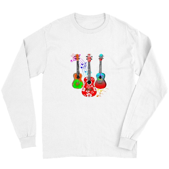 Funny Guitar Tropical Island Music Ukulele Guitars Musical Instruments 1 Guitarist Long Sleeves