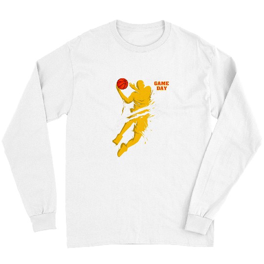 Funny Basketball Game Day Basketball Exploded Long Sleeves