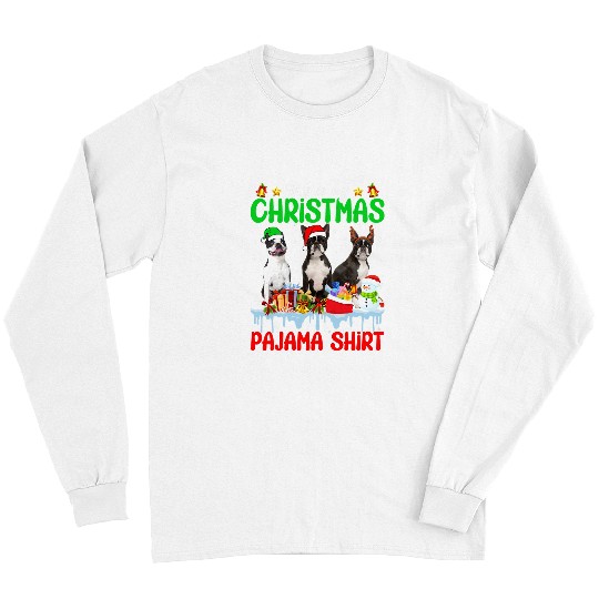 Boston Terrier Pet This Is My Boston Terrier Dog Pajama Puppy Lover Long Sleeves