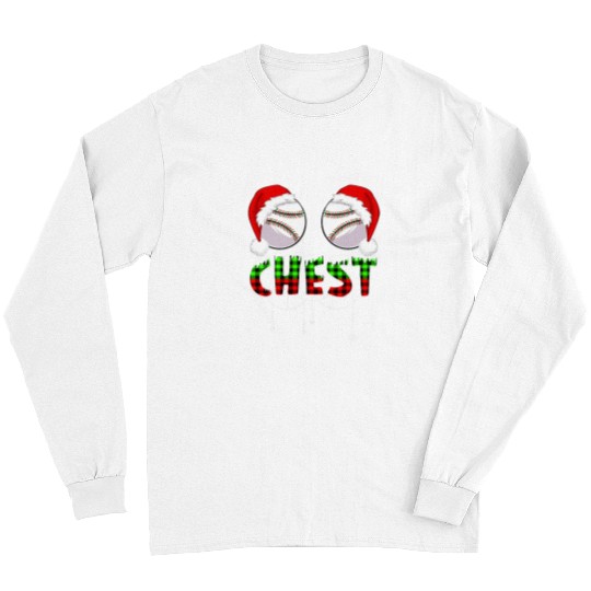 Sport Baseball Chest Baseball Softball Chestnuts Couples Funny Christmas Long Sleeves