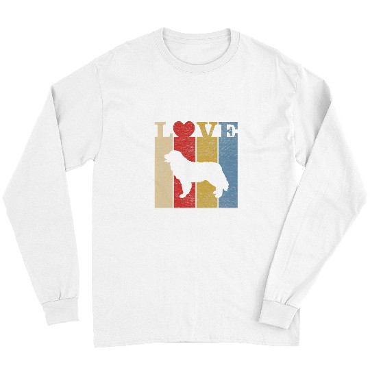 Bernese Mountain Pet Dogs 365 Retro Love Bernese Mountain Dog Vintage Long Sleeves