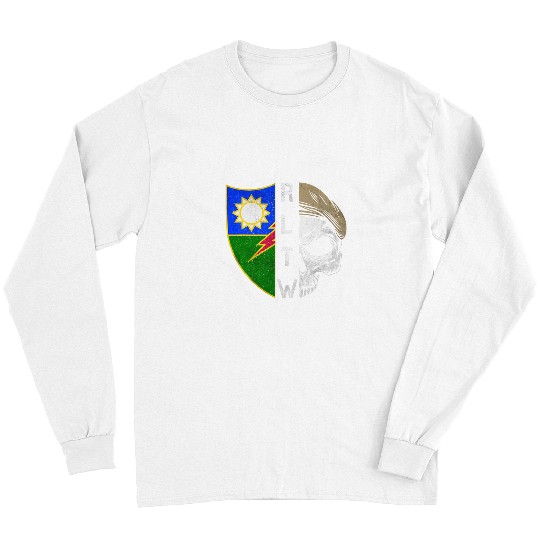 75th Ranger Regiment Skull Unit Crest RLTW Beret Veteran Long Sleeves