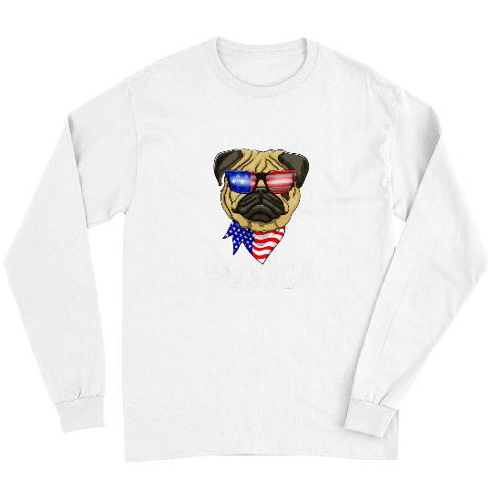 English Bulldog Pet Funny American Bulldog Merica Tee Women Long Sleeves