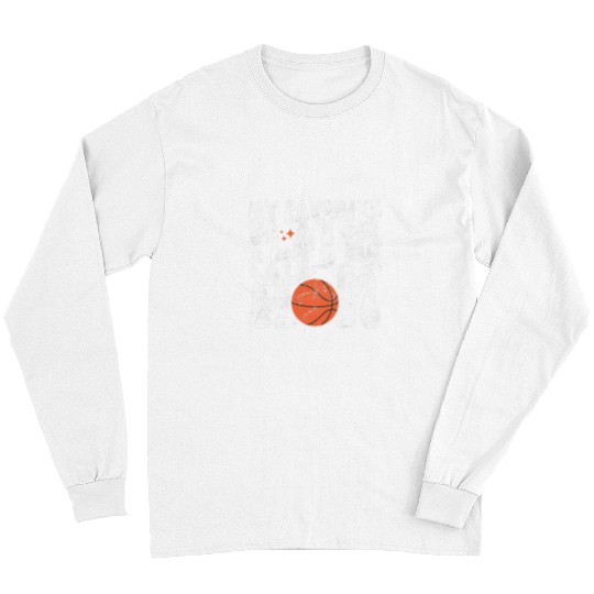 Sport Basketball Womens Retro Basketball Mom My Favorite Player Calls Me Mom Long Sleeves