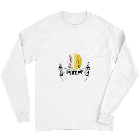 Sport Baseball Dad of Ballers Funny Baseball Funny Dad Softball 1 Long Sleeves