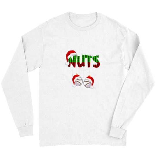 Sport Baseball Nuts Baseball Softball Chestnuts Couples Funny Christmas Long Sleeves