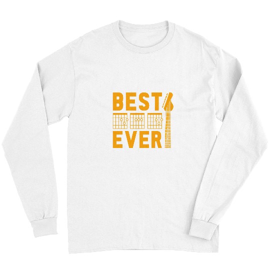 Funny Guitar bests Dad Ever Guitarist Daddy Guitar Player Musician Guitarist Long Sleeves
