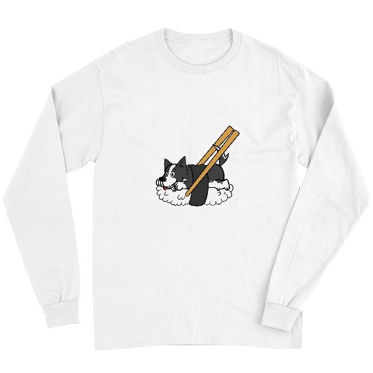 Border Collie Pet Sushi Border Collie Dog 2 Long Sleeves