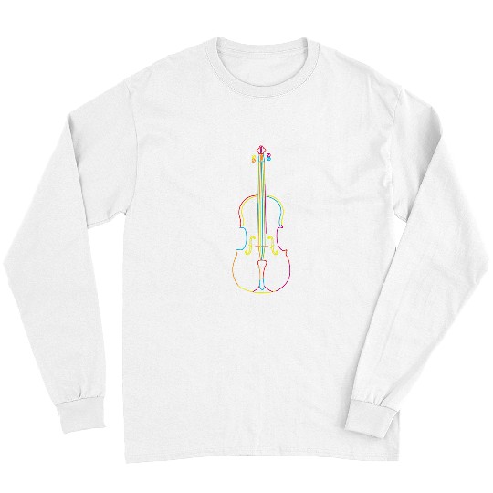 Funny Violin Retro Orchestra Violin Art Long Sleeves