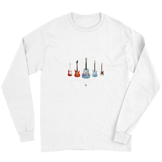 Funny Guitar Classic Guitar Vintage Tee 1960s Outfits For Men Women Guitarist Long Sleeves