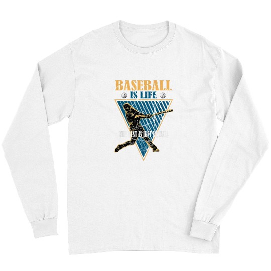 Sport Baseball Is Life The Rest Is Just Details Funny Vintage Long Sleeves