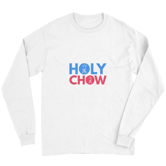 Chow Chow Pet Holy Chow Design for a Mahjong Nerd Long Sleeves