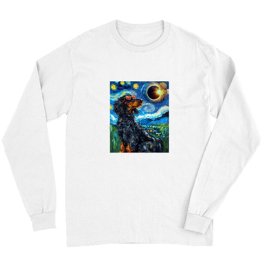 Gordon Setter Pet Total Solar Eclipse Gordon Setter Dog 1 Long Sleeves