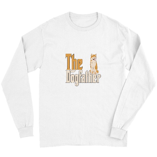 Akita Pet Dog Dad Dogfather Dogs Daddy Father 2 Dog Long Sleeves
