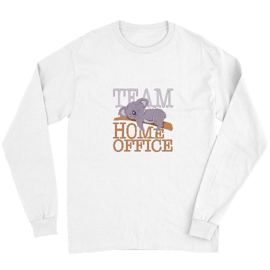 Funny Bear Koala Team Homeoffice Australia Australien homes office Cute Bears Long Sleeves