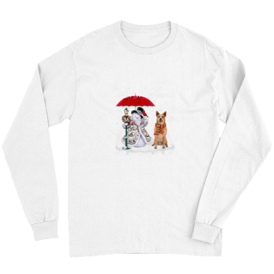 Australian Cattle Pet Santa Dog Christmas Snowman xmass Pajama 353 Long Sleeves