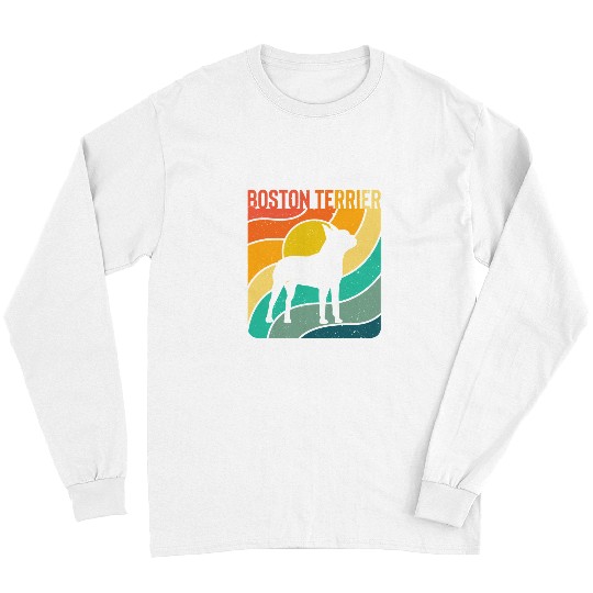 Boston Terrier Pet Vintage Pet dog father Long Sleeves