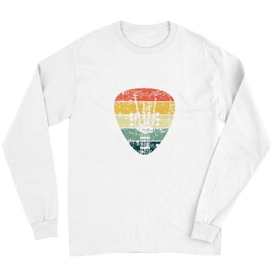 Funny Guitar Retro 70s 80s Rock Roll Skeletons Guitar Music Lover Skull Long Sleeves