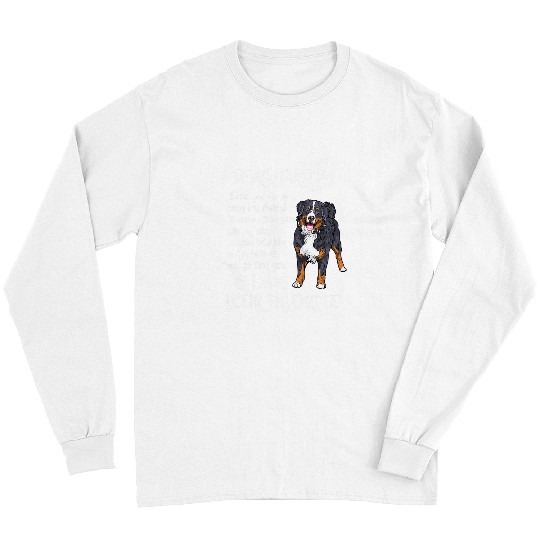 Bernese Mountain Pet Dear Daddy Bernese Mountain Dog Dad Fathers Day Long Sleeves