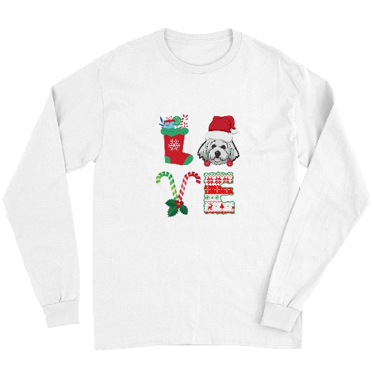 Bichon Pet Frise I Love My Bichon Frise Dog Christmas Dog Xmas Long Sleeves
