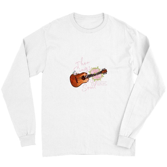 Funny Guitar Womens Inspirational Motivational Guitar How Great Thou Art Guitarist Long Sleeves