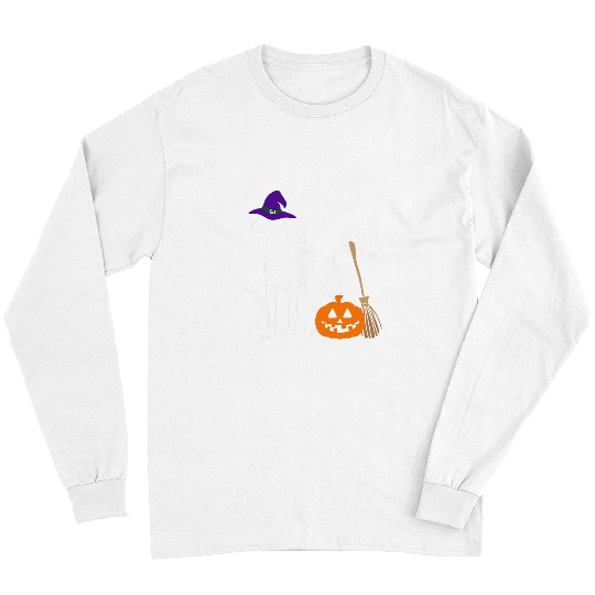 Miniature Pinscher Pet Halloween Dog Wearing Witch Hat Long Sleeves