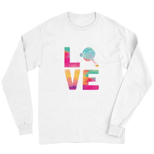 Sport Ping Pong Watercolor Paddle Love 21 Long Sleeves