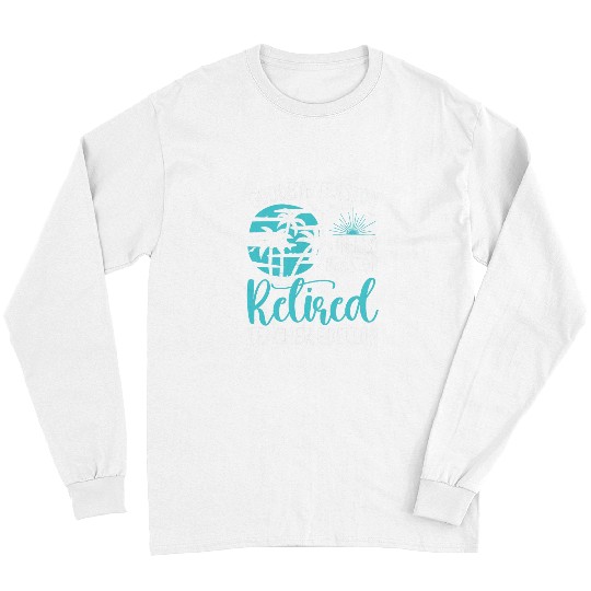Funny Teacher Retirement Goodbye Tension Hello Pension Long Sleeves