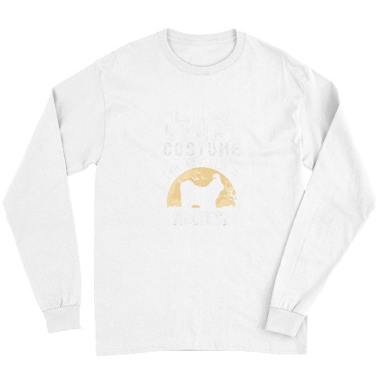 Maltese Pet Halloween Human Costume Maltese Moon Silhouette Long Sleeves