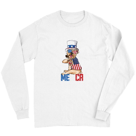 English Bulldog Pet Merica 4th of july usa american flag men 1 Long Sleeves