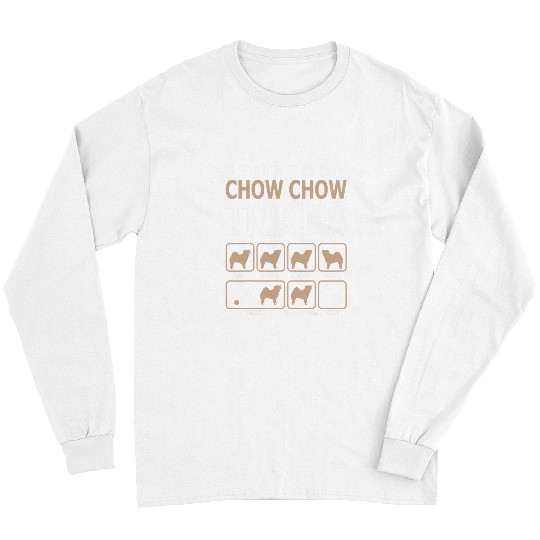 Chow Chow Pet Stubborn Chow Chow Tricks Long Sleeves